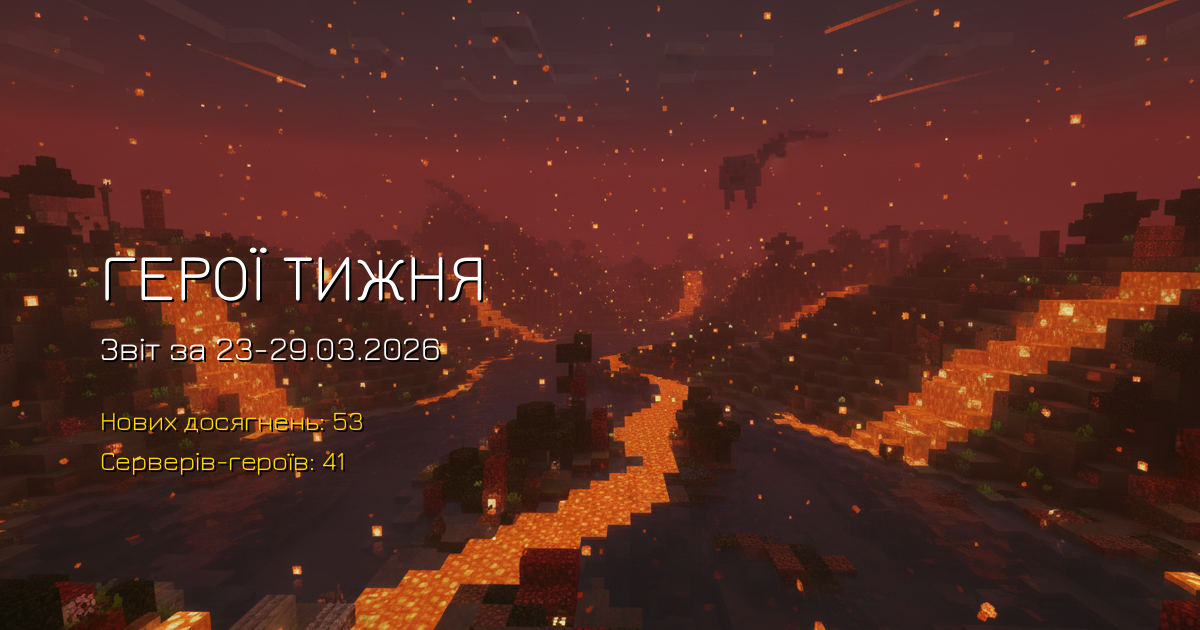 Серверні досягнення за тиждень (23-29.03.2026)