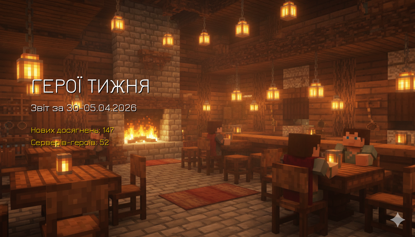 Найактивніші сервери тижня (30-05.04.2026)