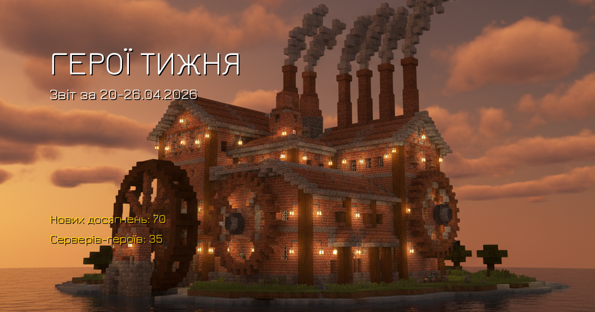 Найактивніші сервери тижня (20-26.04.2026)