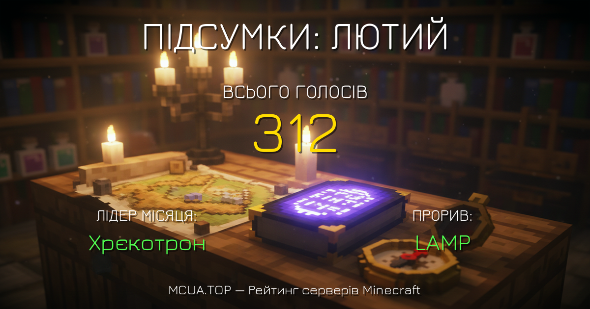 ⚔️ Битва серверів у Лютий: хто переміг?