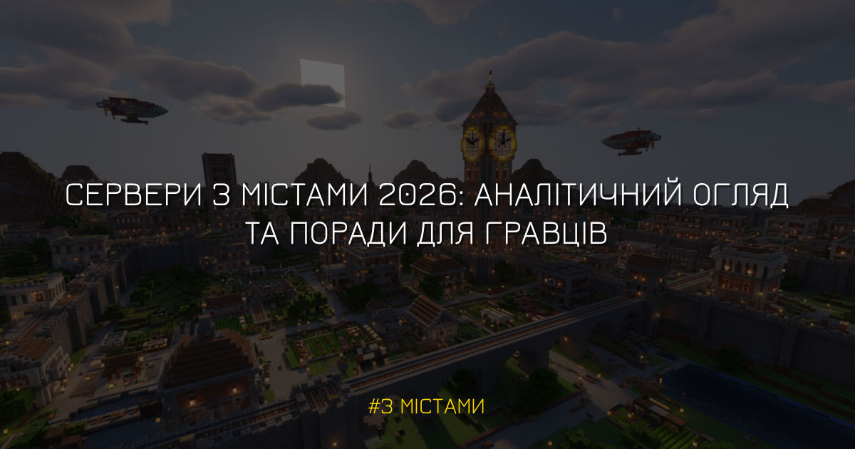 Питання та відповіді про З містами Minecraft сервери 2026