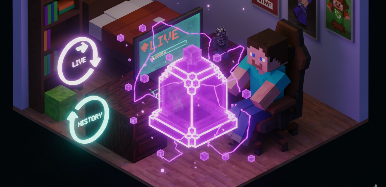 Оновлення системи стрімів: сповіщення та історія трансляцій Minecraft